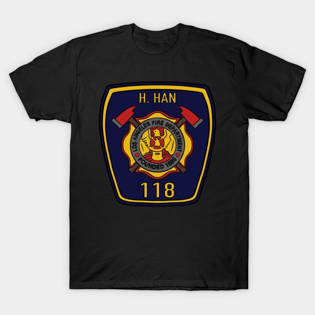 Station 118 LAFD Badge | 911 Chimney T-Shirt by icantdrawfaces